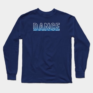 blue dance design Long Sleeve T-Shirt